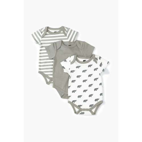 3-Pack Short Sleeve Bodysuit Bundle - Organic Baby Clothes - Monica + Andy