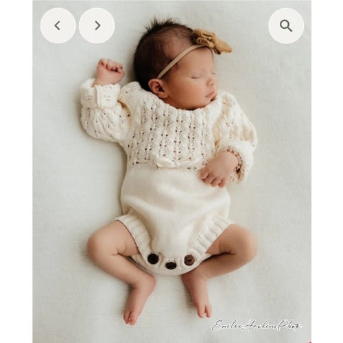 Zoya Knitted Sweater Romper – Olive and Cradle