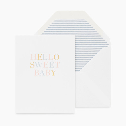 sugar paper Baby Shower Card - Hello Sweet Baby