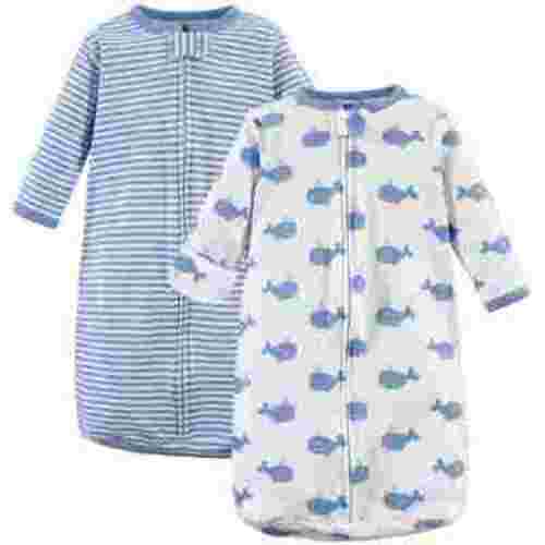Hudson Baby Unisex Cotton Long Sleeve Sleep Sack, 2-Pack, Sizes Newborn-9 Months