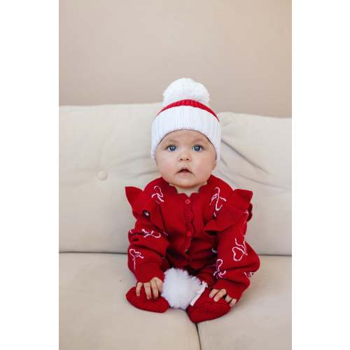 Knit Classic Jumpsuit - Christmas Bows