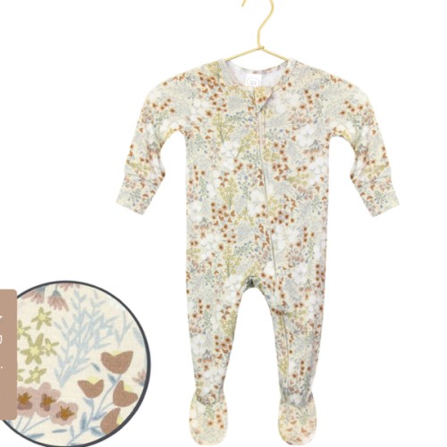 Pearl Zipper Footies