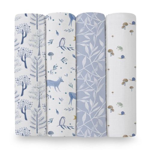 Aden + Anais Essentials Organic Swaddle Blanket -outdoors - 4pk