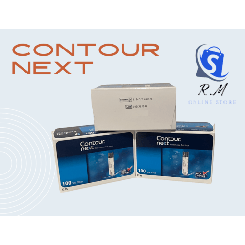 Contour Next Blood Glucose test strips 100 tests one box (Expiry August 2026)
