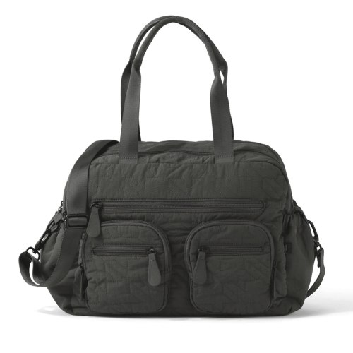 Carry All Diaper Bag - Olive Houndstooth Quilt
