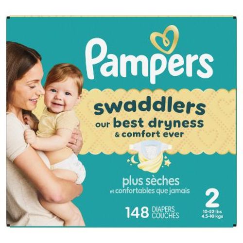 Pampers Swaddlers Sensitive Disposable Diapers - Size 2 - 148ct