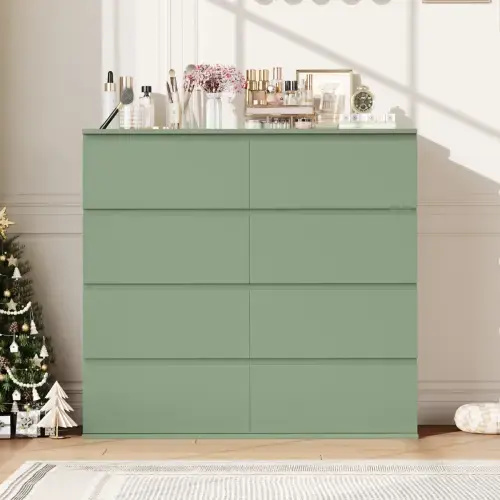 Ebern Designs 8 Drawer 41.3" Wood Double Dresser