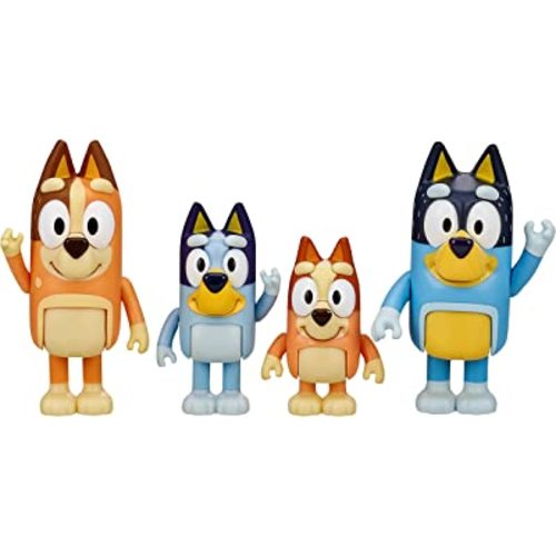 Amazon.com: Bluey and Friends 4 Pack of 2.5-3" Bluey,Bingo,Chilli,Bandit Poseable Figures : Toys & Games