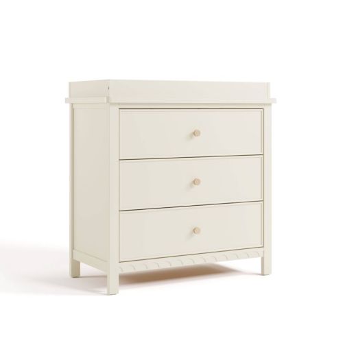 Graco Sasha 3 Drawer Dresser with Removable Changing Topper - Frosted Oat