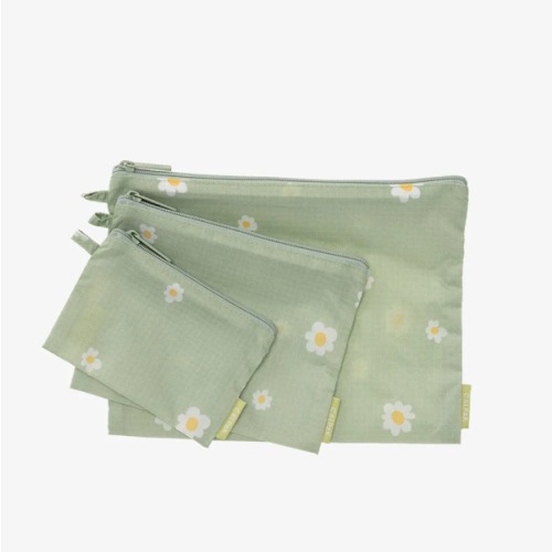 Compakt Zippered Pouch Set - DAISY