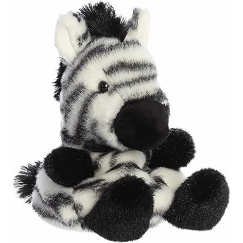 Aurora® Adorable Palm Pals™ Grévy Zebra™ Stuffed Animal - Fun Collectible Plush for Kids and Adult Collectors - Perfect for Decorating Rooms and Birthday Gifts - White 4 Inches