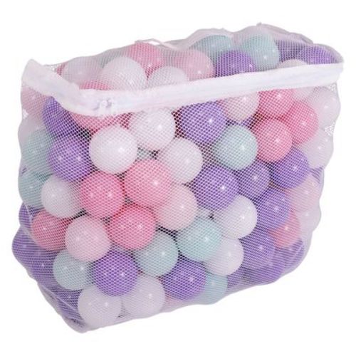 Balancefrom Fitness 2.3 Inch 200 Crush Proof Play Pit Balls With Reusable Mesh Storage Bag For Playpens, Bounce Houses, And Kiddie Pools, Multicolor