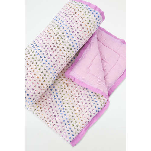 Disco Hearts Baby Quilt