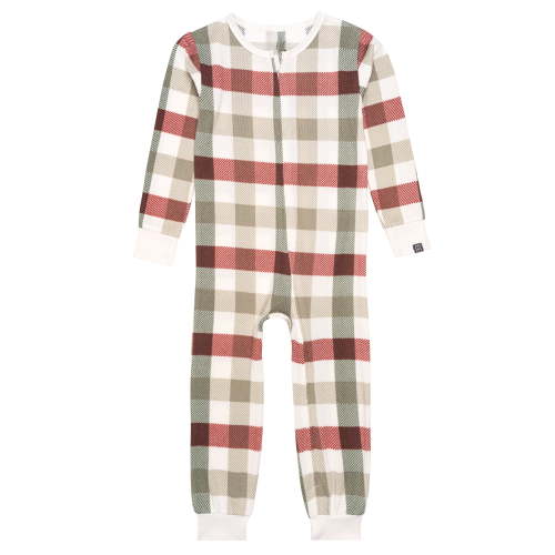 Modern Moments by Gerber Neutral Super Soft Hacci One-Piece Christmas Pajamas, 0/3 Months - 5T