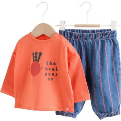Beet Goes On Long Sleeve T-Shirt & Pants Set, 3-6M
