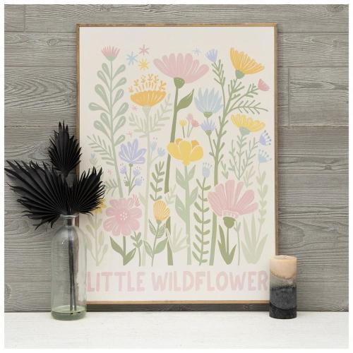 Little Wildflower Wood Wall Decor