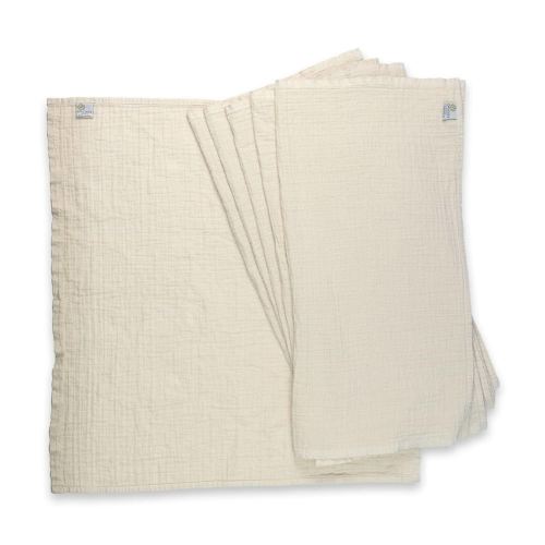 OsoCozy Organic Muslin Flat Cloth Diapers - Made of Ecologically Friendly, Soft, Absorbent, Double Layered 100% Organic Cotton. 6 Pack. OneSize Fits 12-30 Pounds.