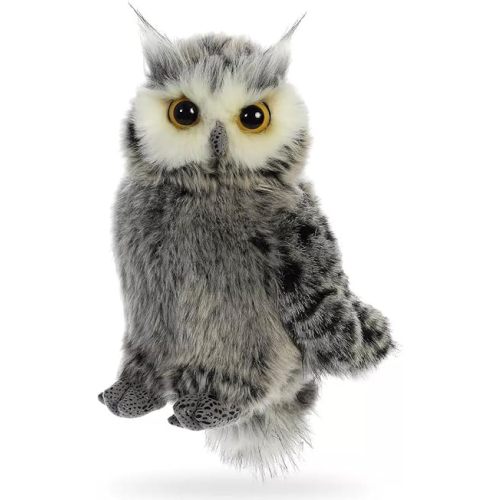 Aurora® Playful Wild Life Barney Stuffed Animal - Comforting Companion - Imaginative Play - Gray 9 Inches