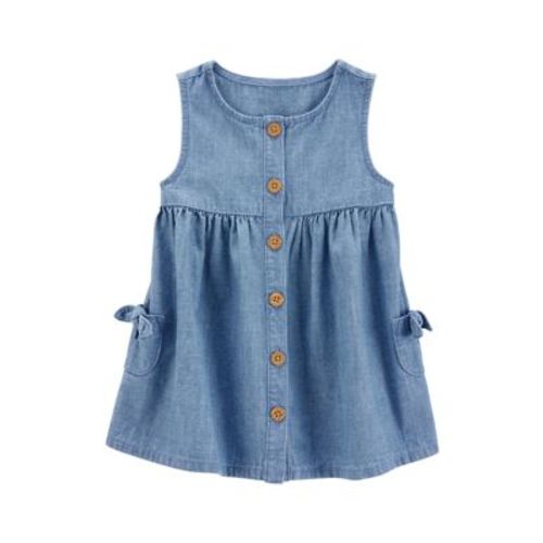 Baby Girls Sleeveless Dress with Bloomer