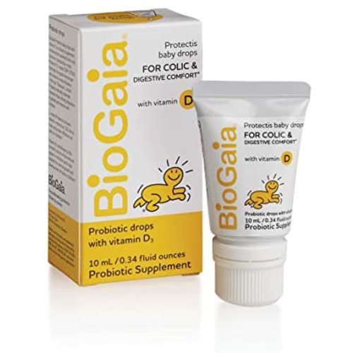 BioGaia Protectis Probiotics Drops with Vitamin D for Baby, Infants, Newborn and Kids Colic, Spit-Up, Constipation and Digestive Comfort, 10 ML, 0.34 oz, 1 Pack