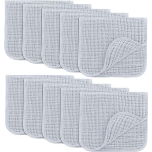 Muslin Burp Cloths - Pack of 10