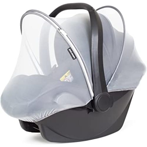 Beberoad Love Mosquito Net for Baby Car Seat Universal Car Seat Tent Cover with 2-Way Zipper Infant Mosquito Net (White)