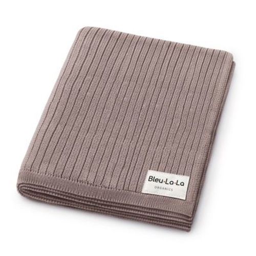 Bleu La La 100% Luxury Organic Cotton Ribbed Baby Swaddle Blanket For Newborn And Infant Boys And Girls - Oatmeal