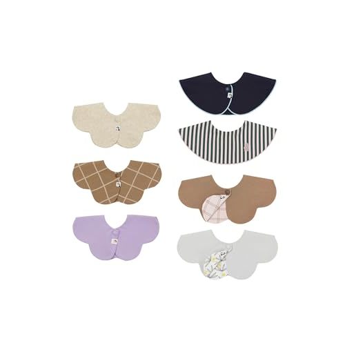 Konny Baby Bibs Set, 360 ° Rotate, Soft and Absorbent Bandana Drooling for Boys Girls baby Essentials