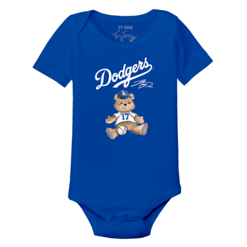 Shohei Ohtani Los Angeles Dodgers Tiny Turnip Infant Teddy Bear Graphic Bodysuit - Royal