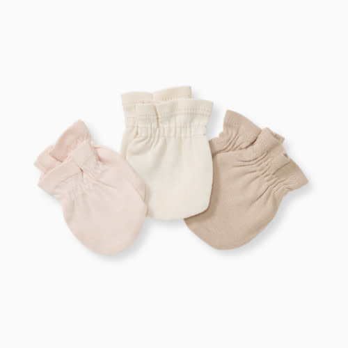 Organic Mittens (3 Pair) - Pink