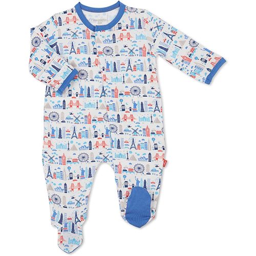 Magnificent Baby Magnetic Me Modal Magnetic Fastener Footie, 6-9 mos