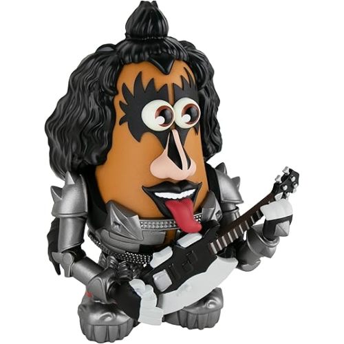 Poptaters KISS Gene Simmons Iconic Rock Band 4" Collectible Figure with 12 Interchangeable Pieces & Surprise Part - Toys for Kids & Adults - Ages 8+