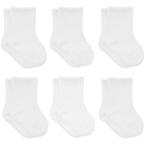 bistyle Baby Grip Ankle Socks 6 Pairs | Newborn Infant Toddlers Socks Organic Cotton | Kids Boys Girls Ankle