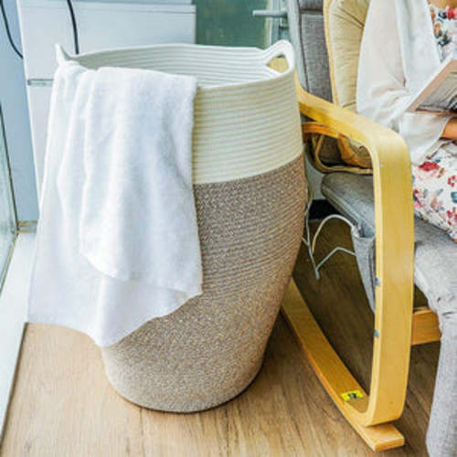2XL Tall Nursery Hamper Clothes Laundry Basket for Blankets Towels Toys Organizer