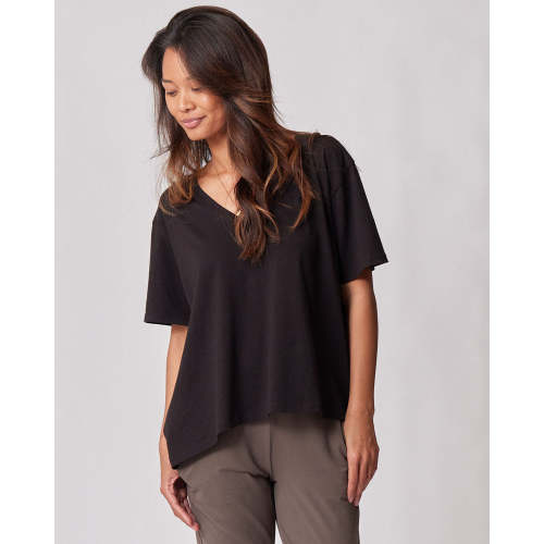 Everywhere Nursing & Maternity V-Neck Tee - Black