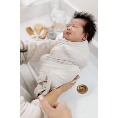 Bath - Swaddle Blanket - Adrian Ribbed – Lou Lou & Company