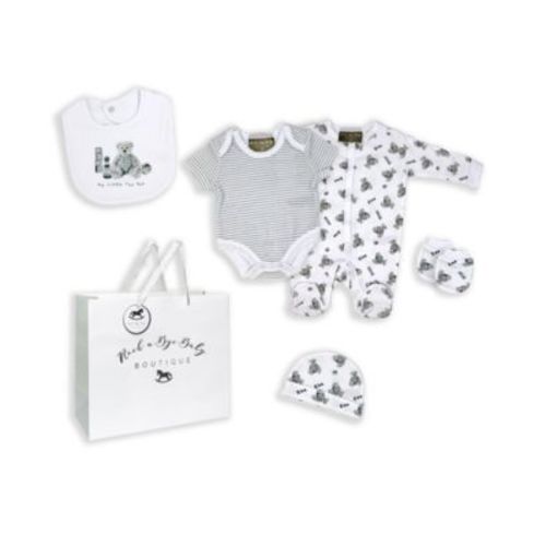 Baby Boys and Girls 5 Piece Toy Box Layette Gift Set