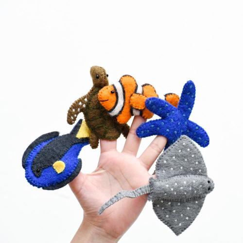 Australian Coral Reef Finger Puppet Set