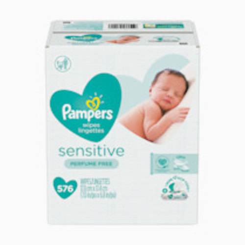 pampers sensitive baby wipes 576 ct OLD