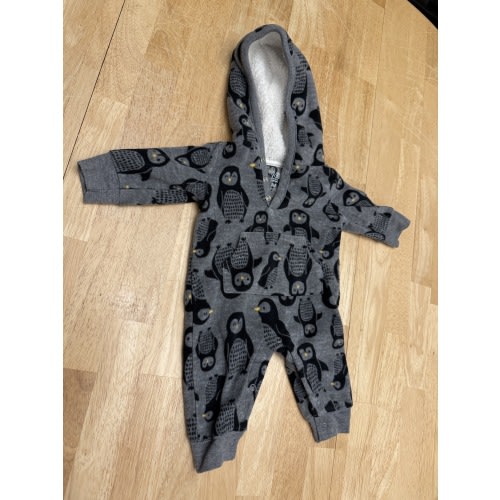 3 Month Carter’s Fleece Hooded Romper Penguin