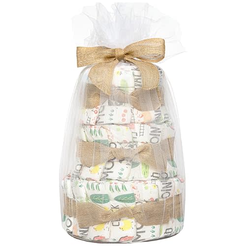 The Honest Company Diaper Cake | Clean Conscious Diapers, Baby Personal Care, Plant-Based Wipes | Barnyard Babies | Regular, Size 1 (8-14 lbs), 35 Count