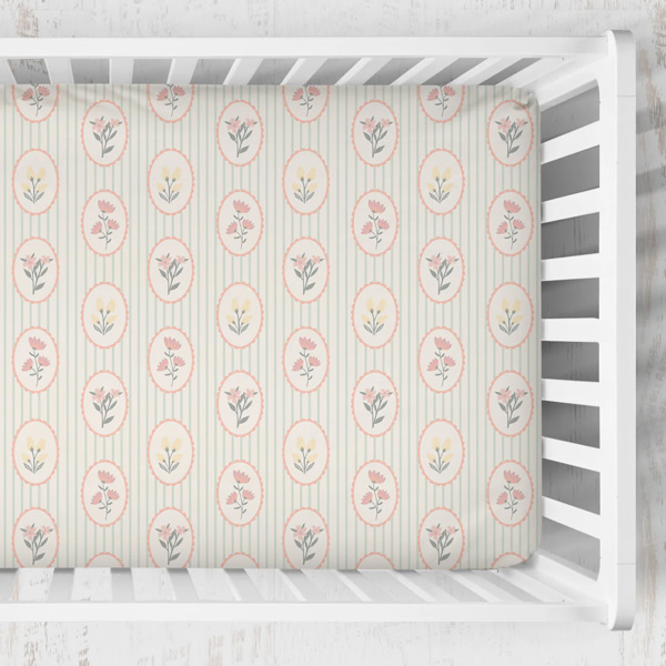 Crib Sheet | Garden Cameo
