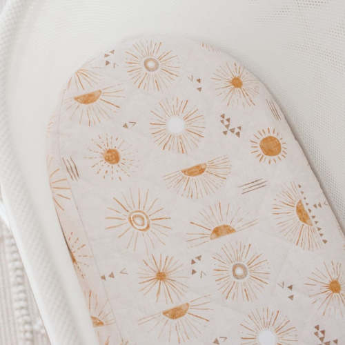 Small Oval/Moses Fitted Waterproof Sheet | Bohemian Sunshine