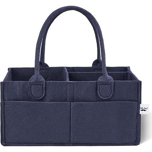 Mr. Pen- Baby Diaper Caddy Organizer, Navy Blue, Diaper Organizer, Car Diaper Caddy, Baby Caddy Organizer, Portable Diaper Caddy, Diaper Organizer for Changing Table, Baby Organizer for Nursery
