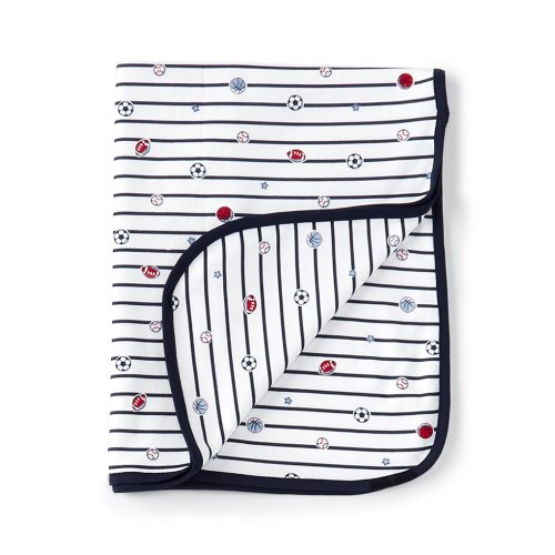 Little Me Baby Boys Striped/Sports Print Blanket