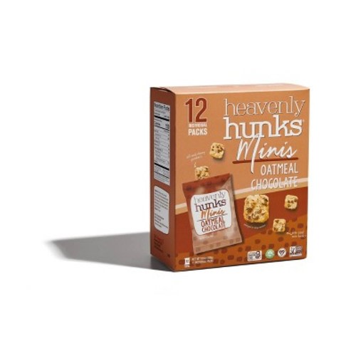 Heavenly Hunks Oatmeal Chocolate Chip Mini Cookie Bites Snack Pack - 14.4oz/12ct