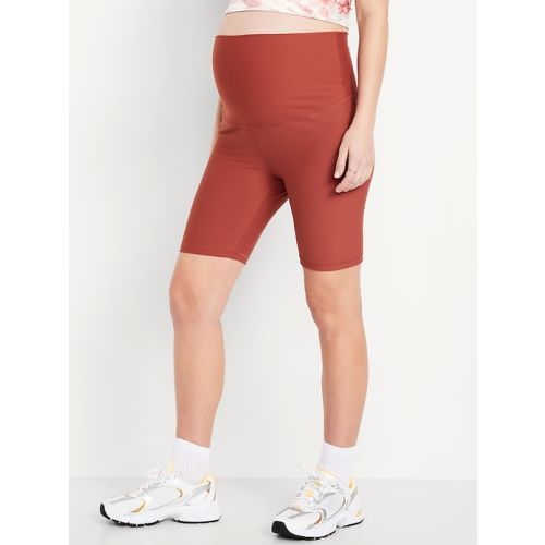 Maternity Full Panel PowerSoft Biker Shorts -- 8-inch inseam | Old Navy