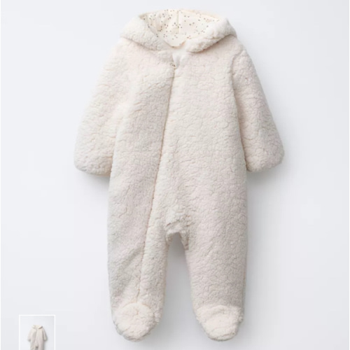 POLAR FLEECE ROMPER - Ecru | ZARA United States