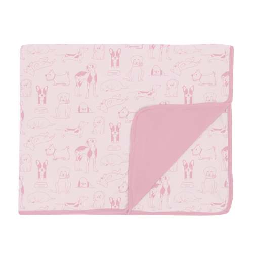 Print Toddler Blanket in Shrinking Violet Dogs