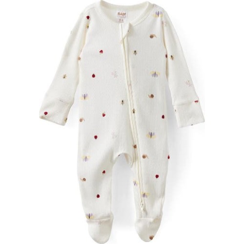 Organic Pointelle Zip All In One Romper, Newborn